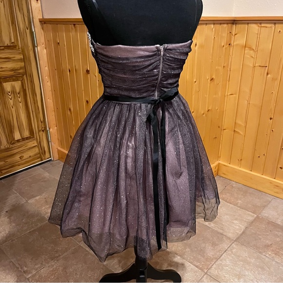 Special occasion prom strapless dress flared midi tulle. 🤩 - Picture 3 of 6